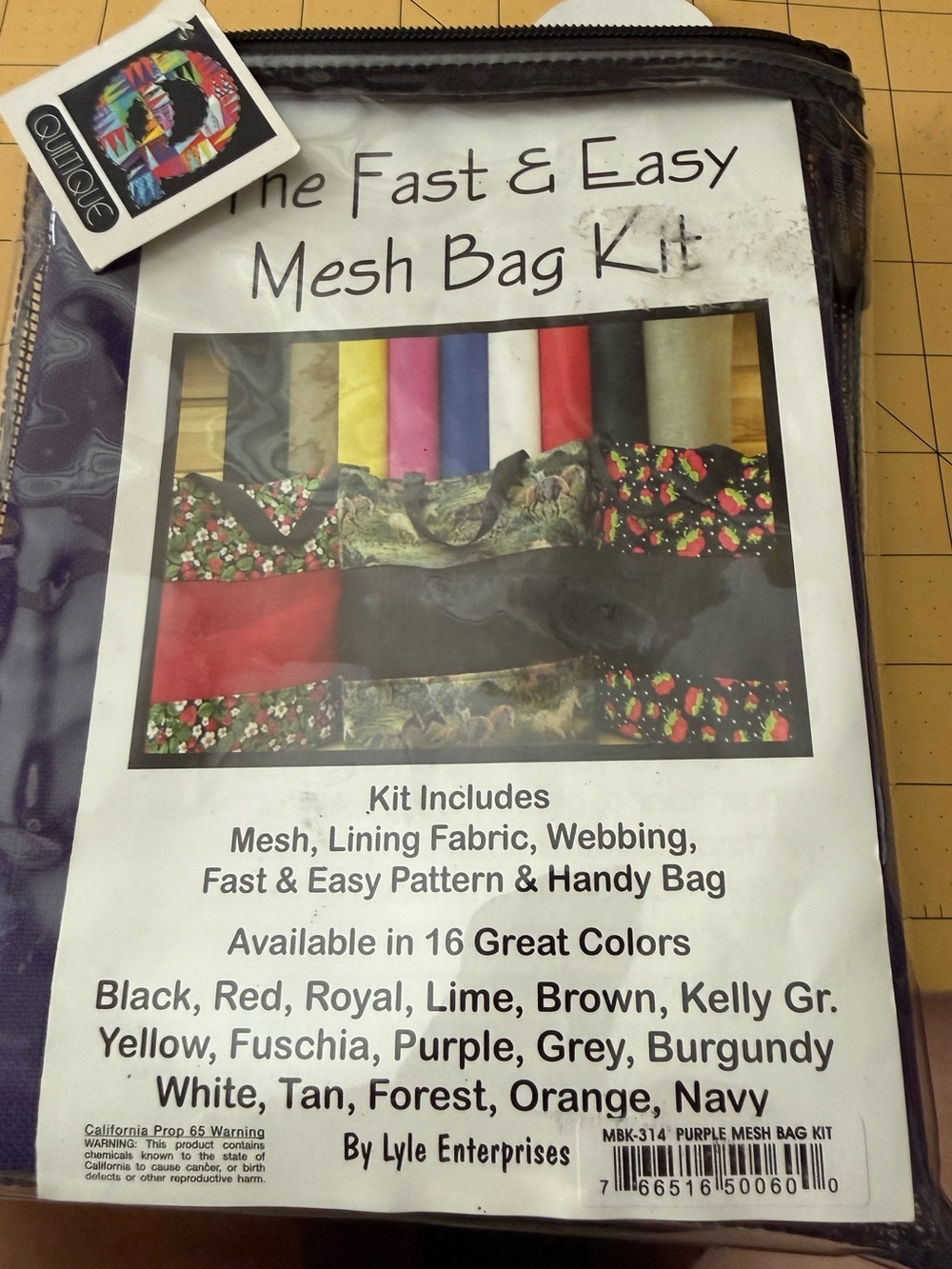 Purple Mesh Bag Kit - Fast & Easy
